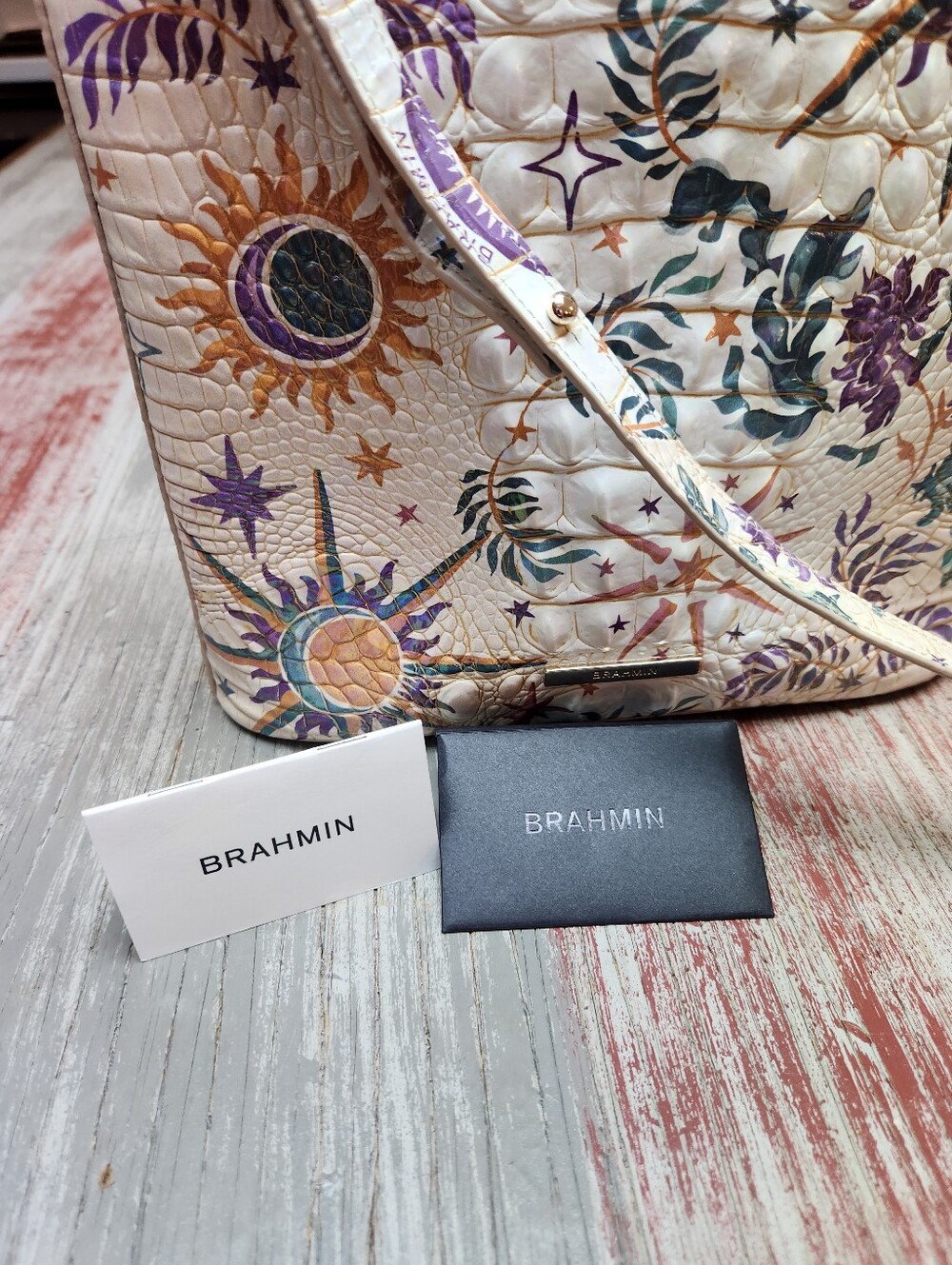 Brahmin Katie Crossbody Bag in Vitality Melbourne - iridescent sheen - Picture 13 of 16